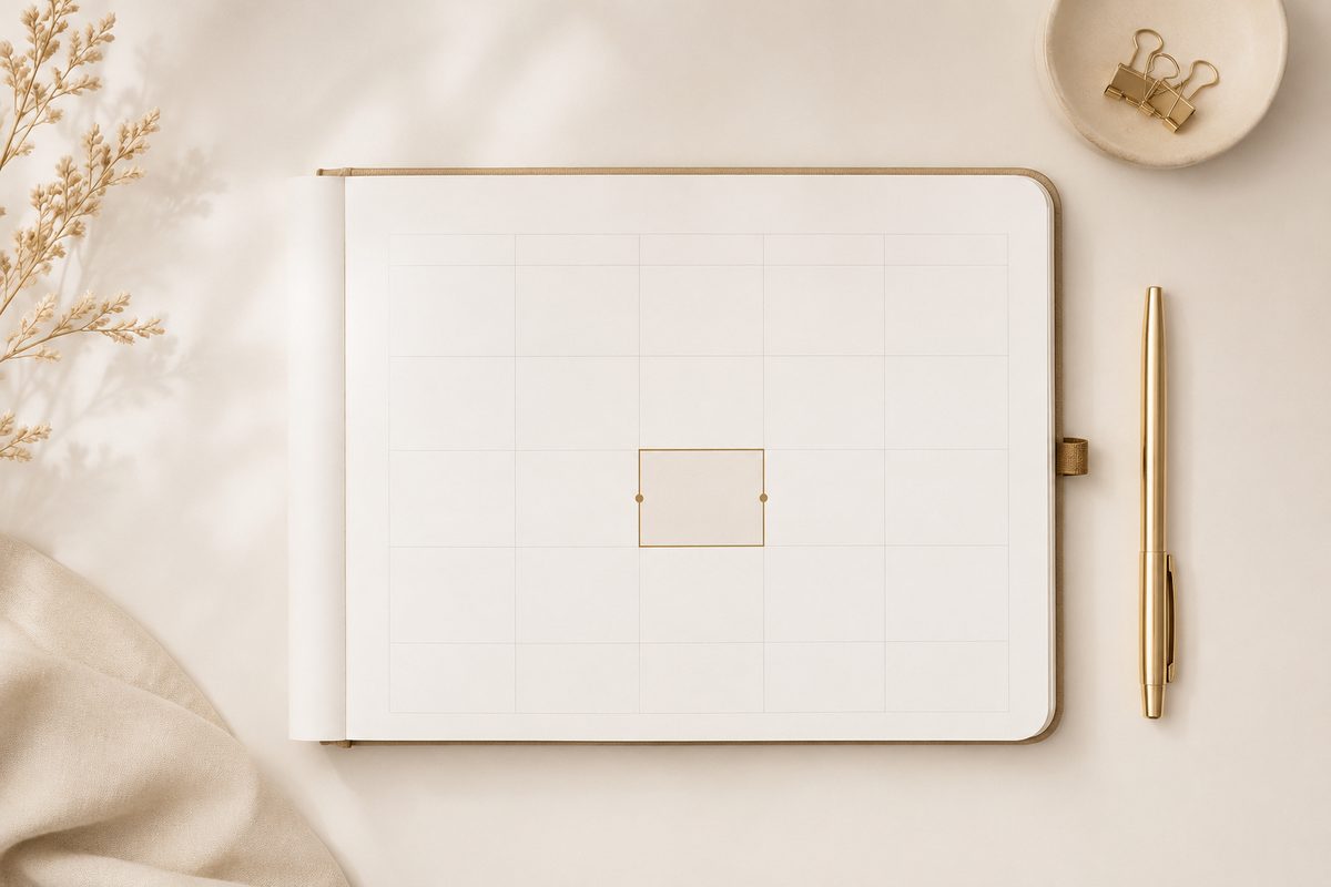 Agenda met een gemarkeerd tijdvak